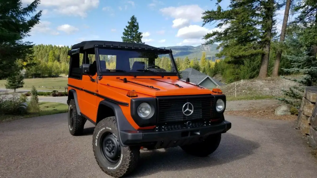 1987 Mercedes-Benz G-Class Matte Orange and black