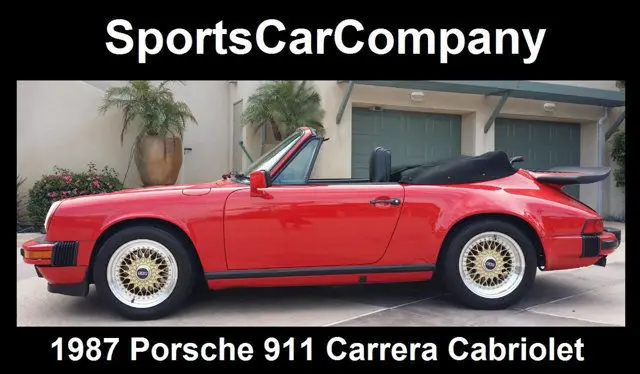 1987 Porsche 911 Carrera Cabriolet