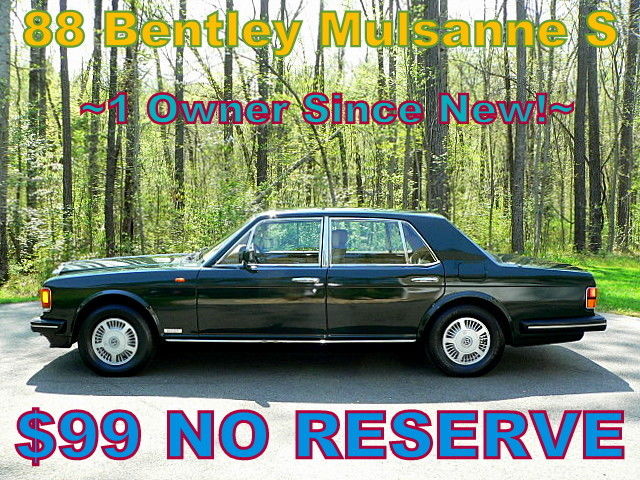 1988 Bentley Mulsanne S "Sport" Sedan      ~$99 NO RESERVE~