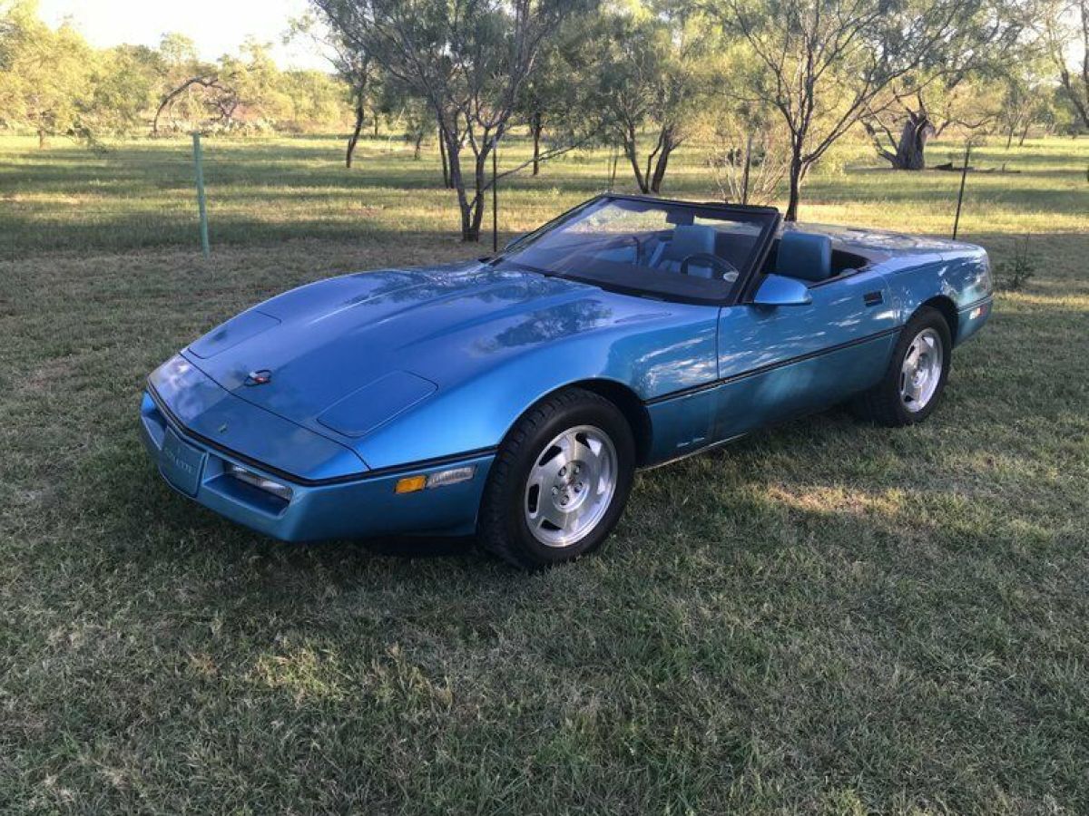 1988 Chevrolet Corvette 7500 Mile Nassau Blue Convertible