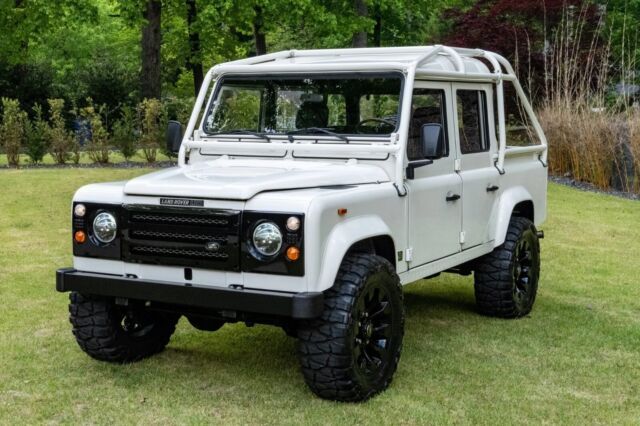 1988 Land Rover Defender White Conversion to double cab