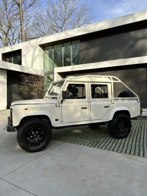 1988 Land Rover Defender White Conversion to double cab