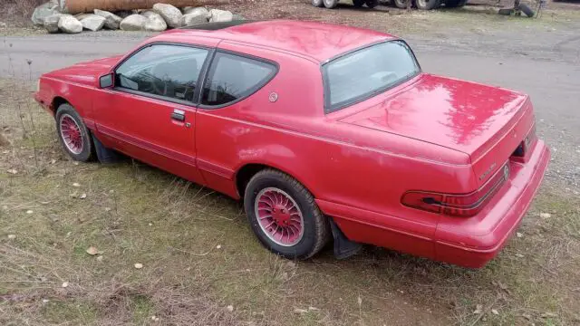 1988 Mercury Cougar Coupe Red RWD Automatic XR7 for sale