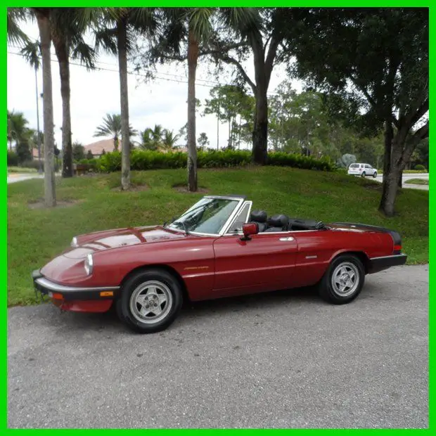 1989 Alfa Romeo Spider Veloce Convertible