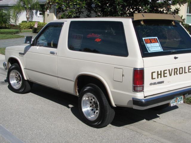 1989 Chevrolet S-10 2 door 2 seat SUV