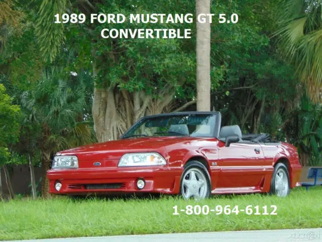 1989 Ford Mustang 5.0 GT FOX BODY MUSTANG CONVERTIBLE