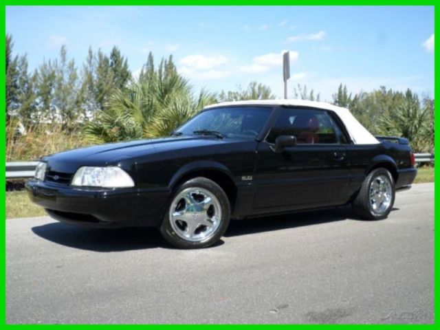 1989 Ford Mustang LX 5.0 CONVERTIBLE 5 SPEED MANUAL SUPER CLEAN CAR