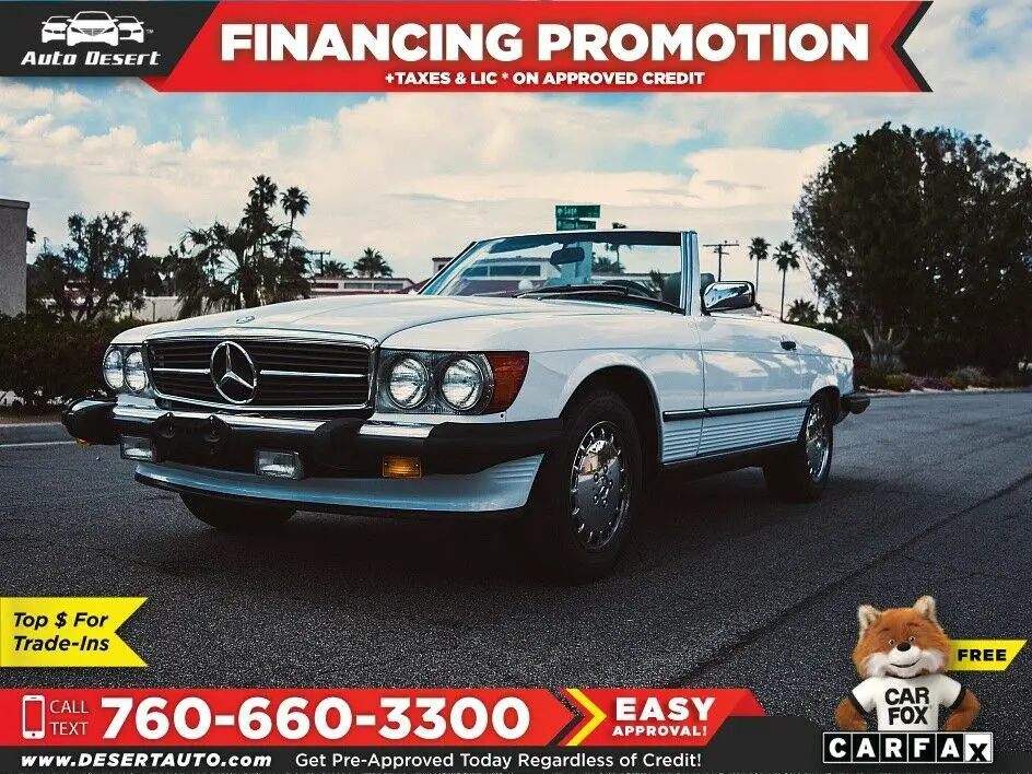 1989 Mercedes-Benz 560 Series ONE Owner 560SL