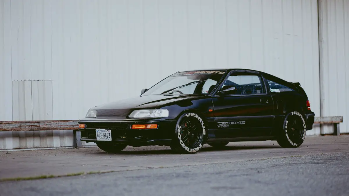 1990 Honda CRX SIR Slicktop Osaka Coilovers Mugen Header