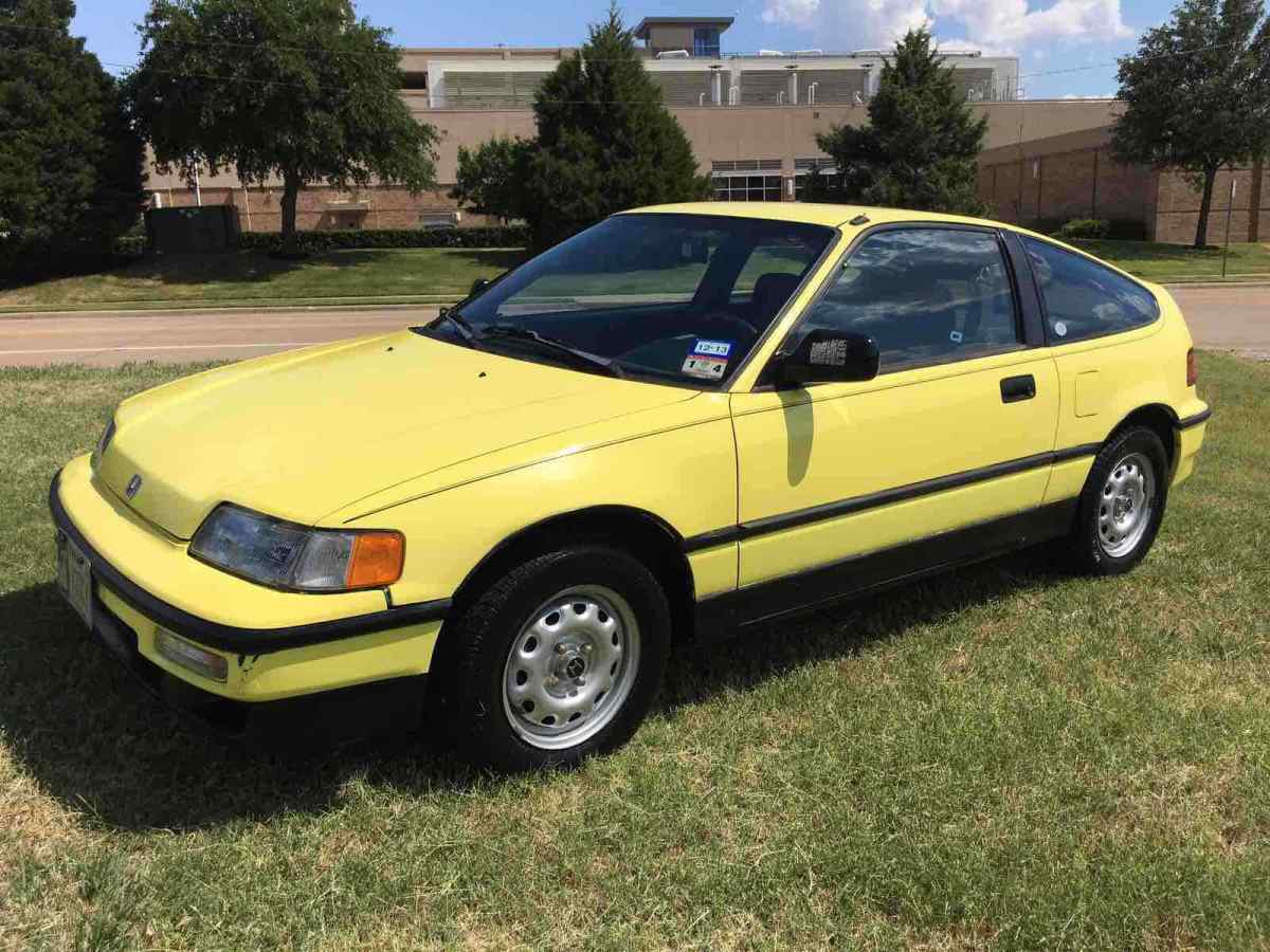 1991 Honda Crx Hatchback Yellow Fwd Automatic 84 540 Original Miles For Sale Photos Technical Specifications Description