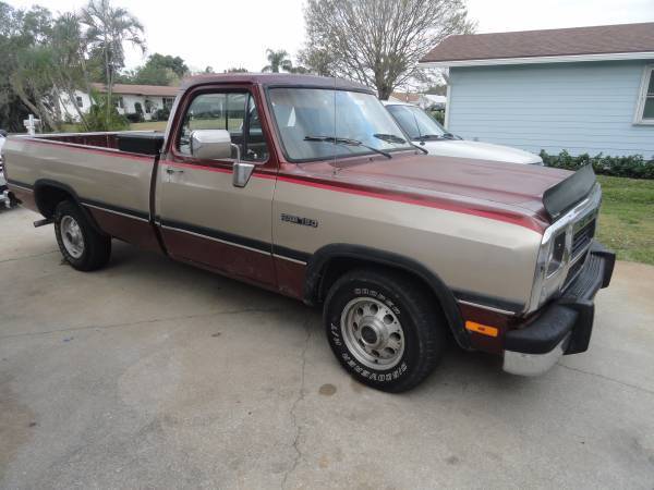 1992 Dodge Ram D150 5.2L V8 OHV 16V 8ft Bed for sale: photos, technical ...