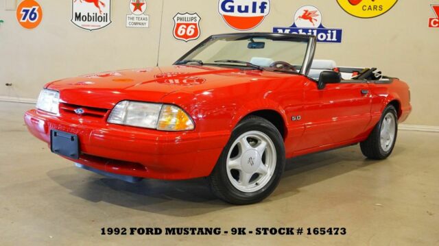1992 Ford Mustang LX Sport Convertible 5.0L,AUTO,PWR TOP,LEATHER,9K!