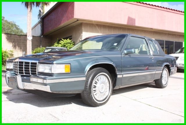 1993 Cadillac DeVille COUPE 4.9 IMMACULATE CARFAX FLORIDA NO RESERVE!