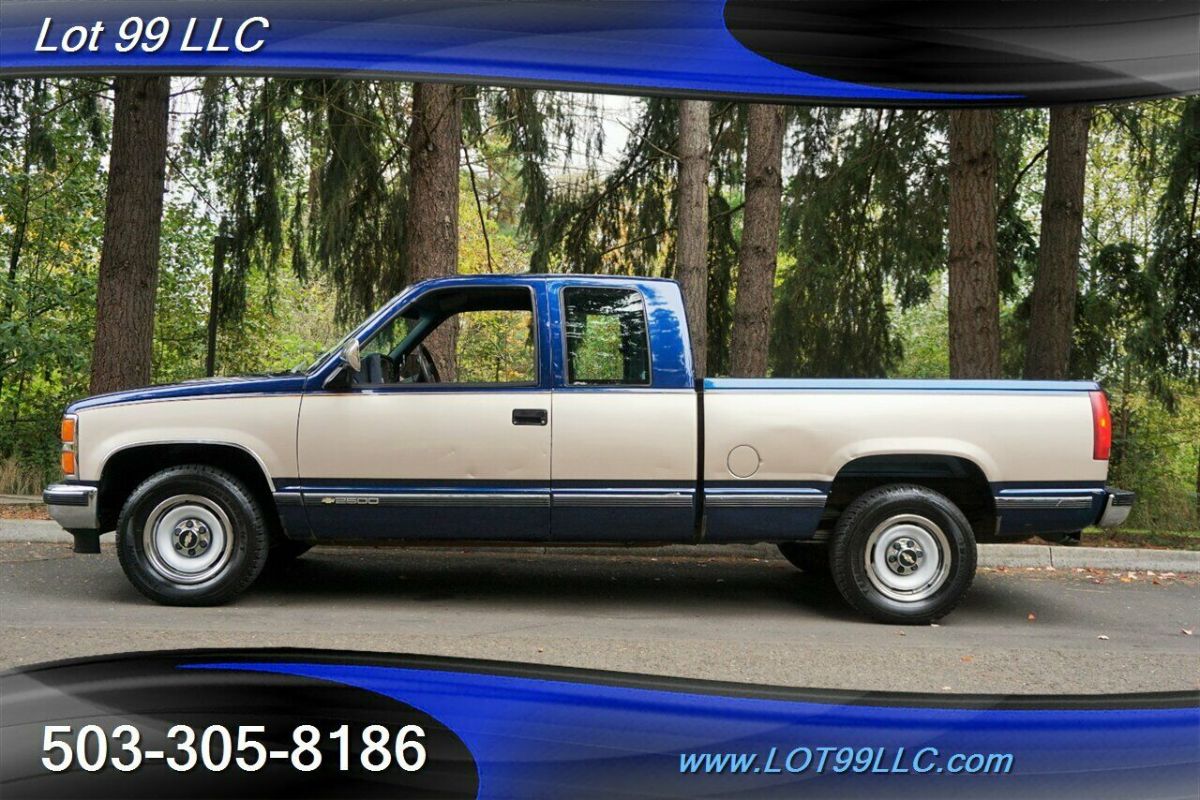 1993 Chevrolet C/K Pickup 2500 C2500 Cheyenne Extended Cab Only 119K Two Tone