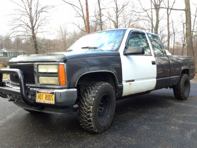 1993 GMC Sierra 1500 4X4 4WD MILITARY TOUGH EXT CAB SHORT BED