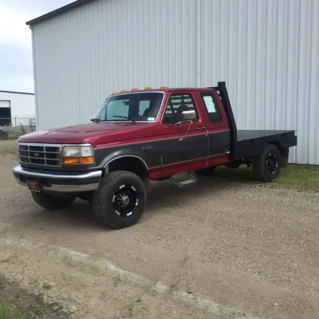 1994 Ford F250 4x4 7.3L Turbo Deisel, Custom Built Flatbed for sale ...