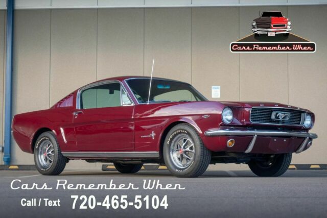 1966 Ford Mustang Fastback Vintage Burgundy 