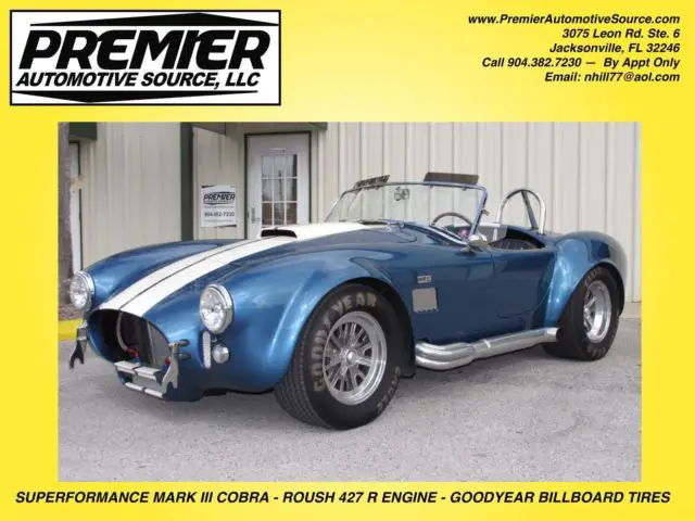 1965 Shelby MARK III SHELBY COBRA SUPERFORMANCE MARK III