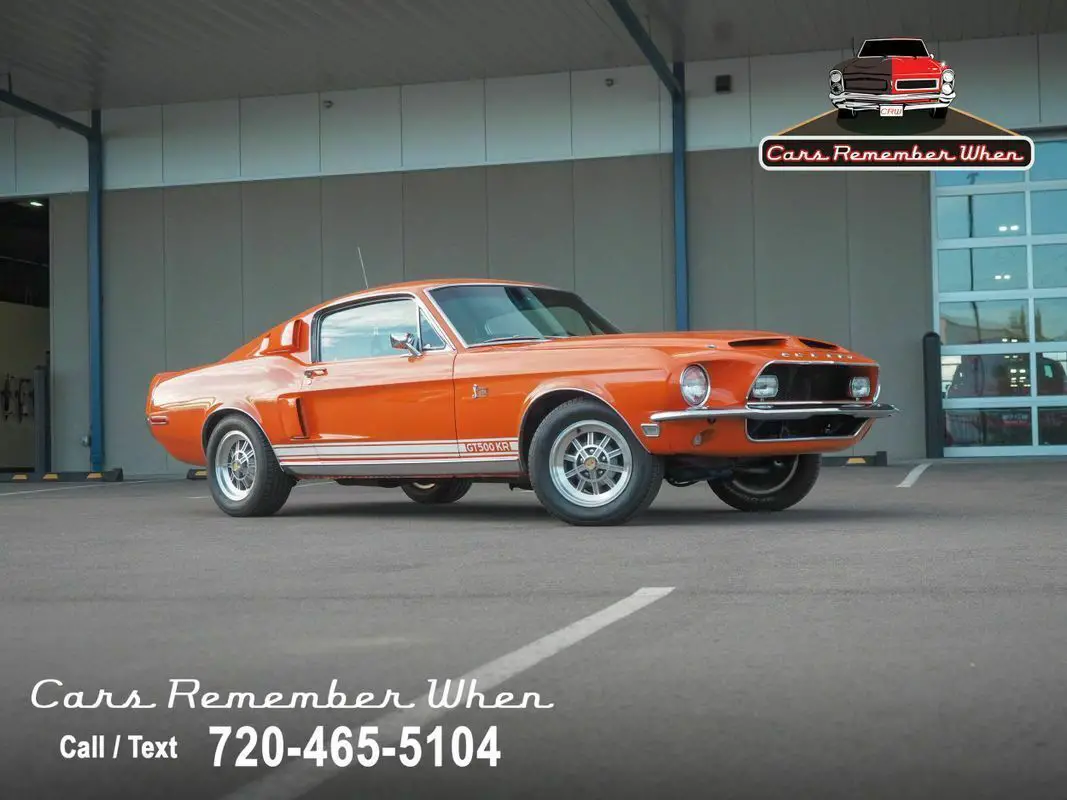 1968 Shelby GT500 KR Rare Special Orange Paint 