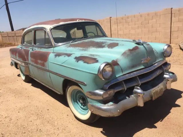 1954 Chevrolet Bel Air/150/210 white tuck-n-roll