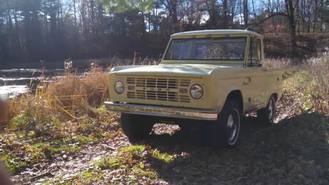 66 Ford Bronco Half Cab Springtime Yellow All Original Rare Survivor ...