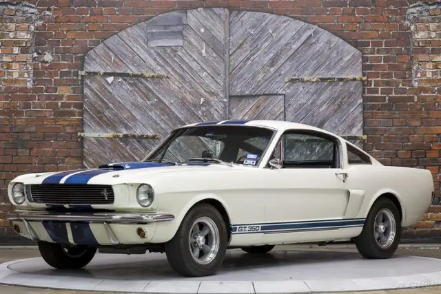 1966 Ford Mustang Fastback Shelby GT350 Tribute Manual White Black