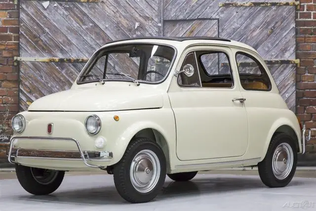 1971 Fiat 500 L Lusso White Caramel