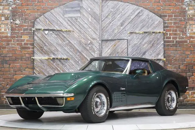 1971 Chevrolet Corvette LS5 4-Speed Brands Hatch Green Saddle Leather