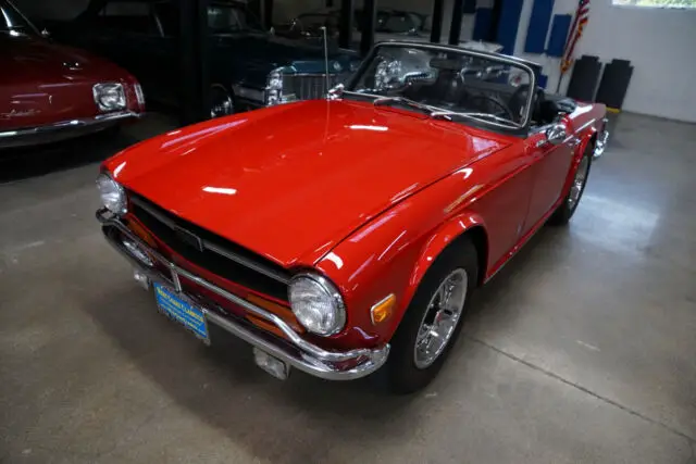 1972 Triumph TR6 Roadster with vintage Judson Supercharger --