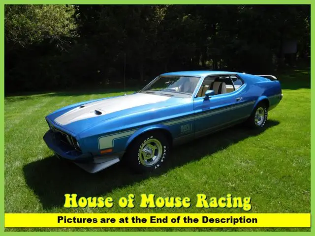 1973 Ford Mustang 89k # Match Q Code 351 4Spd Frame Off