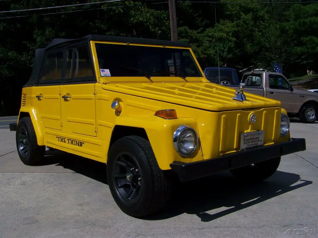 1973 Volkswagen Thing 1600cc 4-SPEED CONVERTIBLE BRIGHT YELLOW SHARP BUGGY