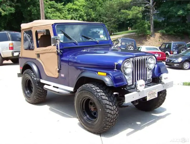 1980 Jeep CJ 4X4 CJ-5 LEVI TRIM PKG 2.5L 4CYL 4-SPD RESTORED DRIVER TRAIL