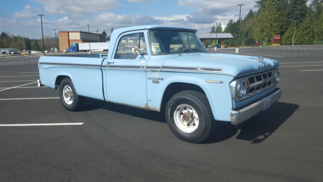 AMAZING ORIGINAL SURVIVOR 1968 Dodge D200 383 Automatic Long Bed Pick ...