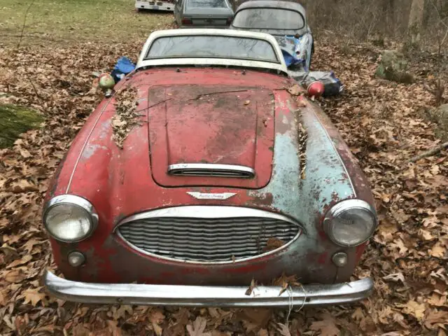 1960 Austin Healey 3000 Red/white