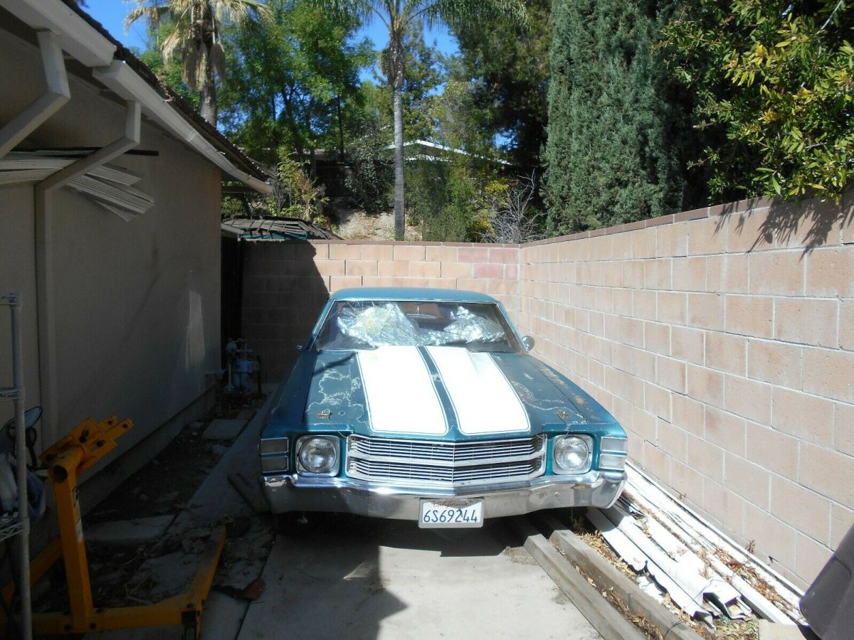 1971 Chevrolet El Camino green