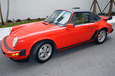 1987 Porsche 911 1987 Porsche 911 Targa Red