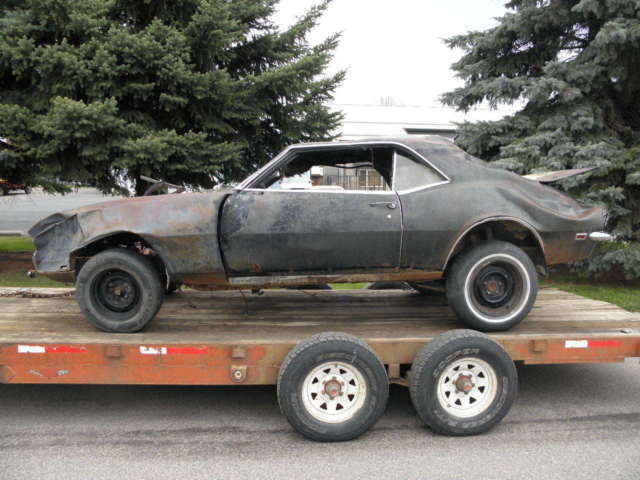 1968 Chevrolet Camaro Black Rally Sport 4 Speed Very Solid Lower Body