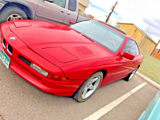1991 BMW 8-Series 850i V12 5.0L Automatic 308 Red 97,500 miles