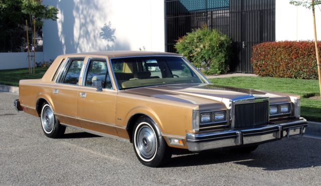 1984 Lincoln Town Car California Car, 69k Orig miles, 100% Rust Free