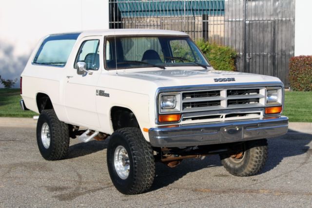 1987 Dodge Ramcharger 4x4, One Owner, 100% Rust Free