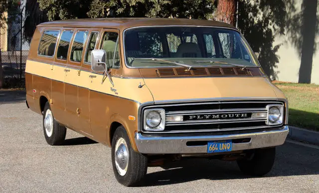 1976 Plymouth Voyager "Sport" 14 Passenger, One Owner California Van