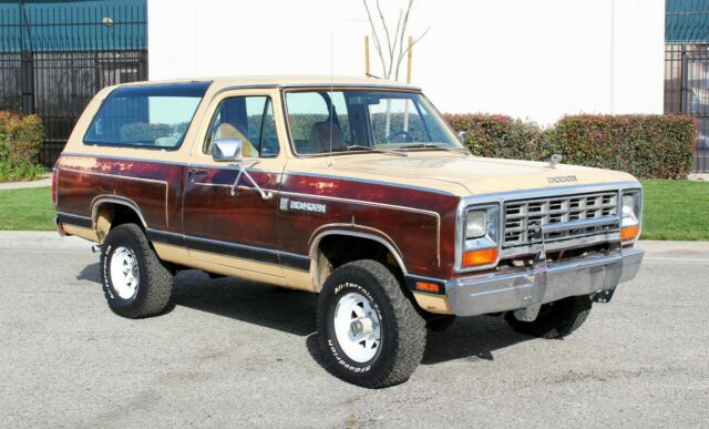 1981 Dodge Ramcharger 4x4 Big Horn, 100% Rust Free, (310) 259-5383