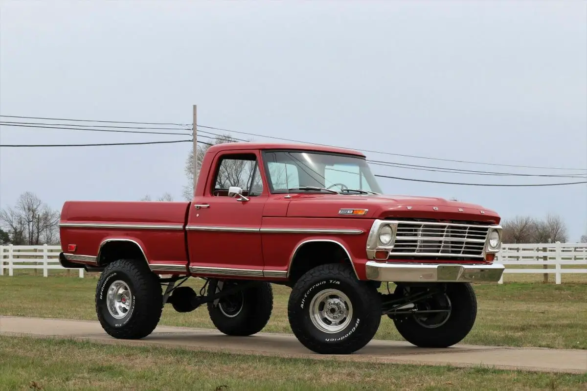 Candy Apple Red 1969 Ford F100 for sale