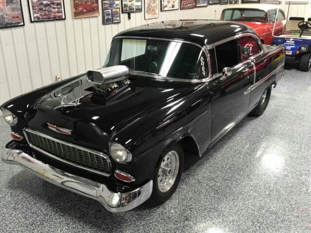 1955 Chevrolet Bel Air/150/210 -BLOWN 502 SUPERCHARGED BLACK ON BLACK-SEE VIDEO-