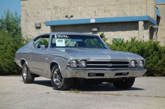 1969 Chevrolet Chevelle REAL SS396-REAL L CODE-FACTORY CODE 69-CORTEZ SILV