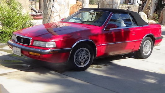 1989 Chrysler 2 dr coupe, convertible hardtop TC