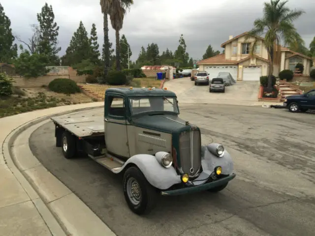 1935 GMC Hot Rod flat bed chevy dulley subframe