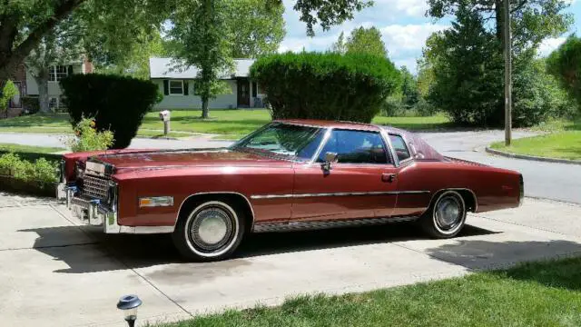 1978 Cadillac Eldorado Two-toned burgundy