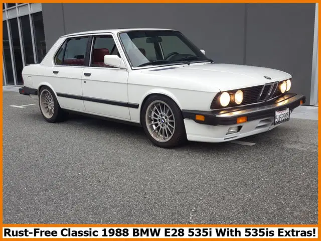 Classic 19 Bmw 535i 99 9 Rust Free California E28 With 535is Extras For Sale Photos Technical Specifications Description