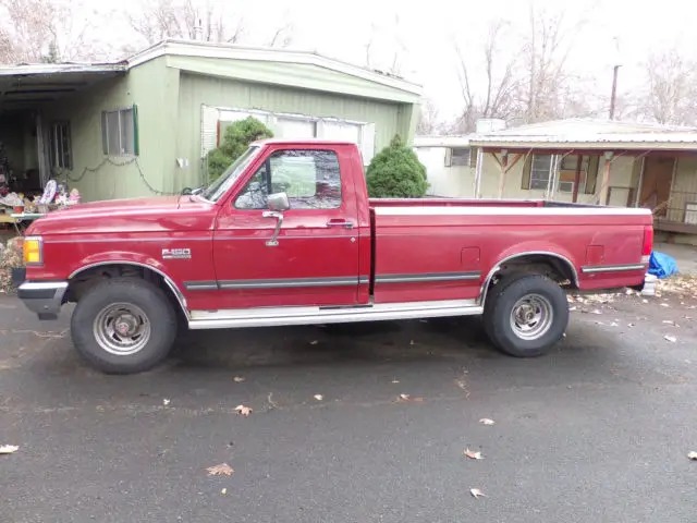 1988 Ford F-150 red